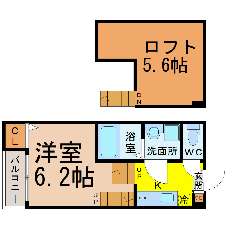 クレール・Ｋ・桜山 間取り