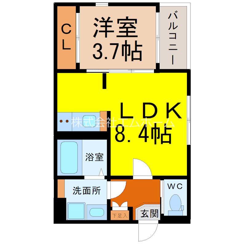 Ａｒｃａ Ｕｒｂａｎａ上飯田 間取り