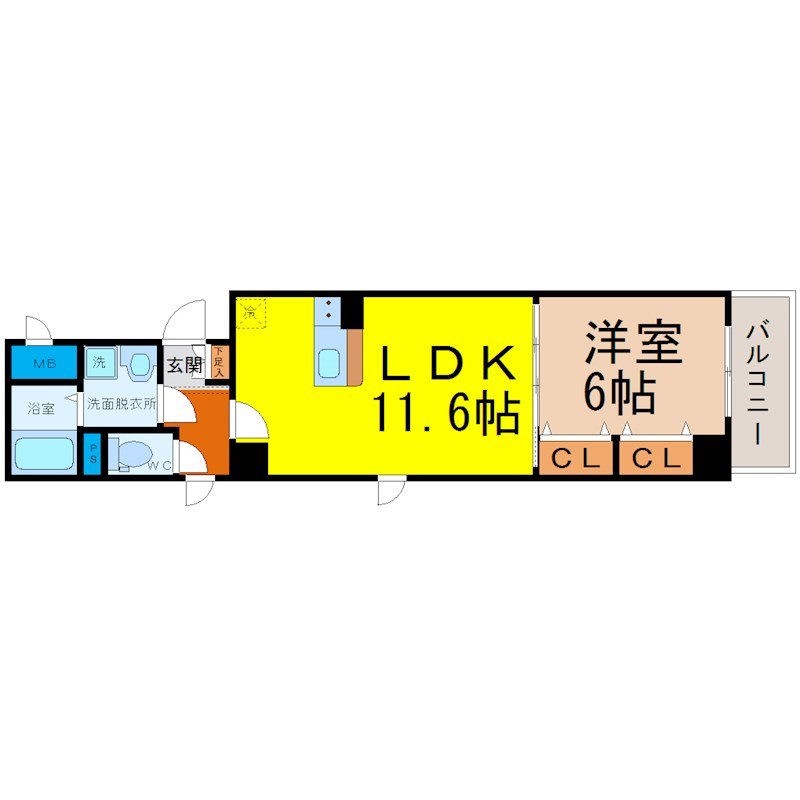Ｗｉｓｔｅｒｉａ（ウィステリア） 間取り