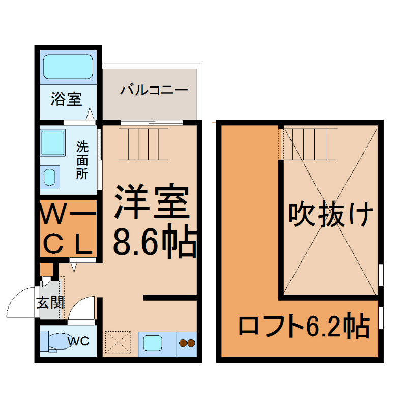 ＴＨＥＴＥＲＲＡＣＥ（ザテラス） 間取り