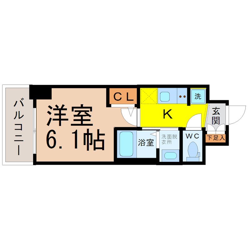 エステムコート名古屋新栄IIIグローリィ 間取り