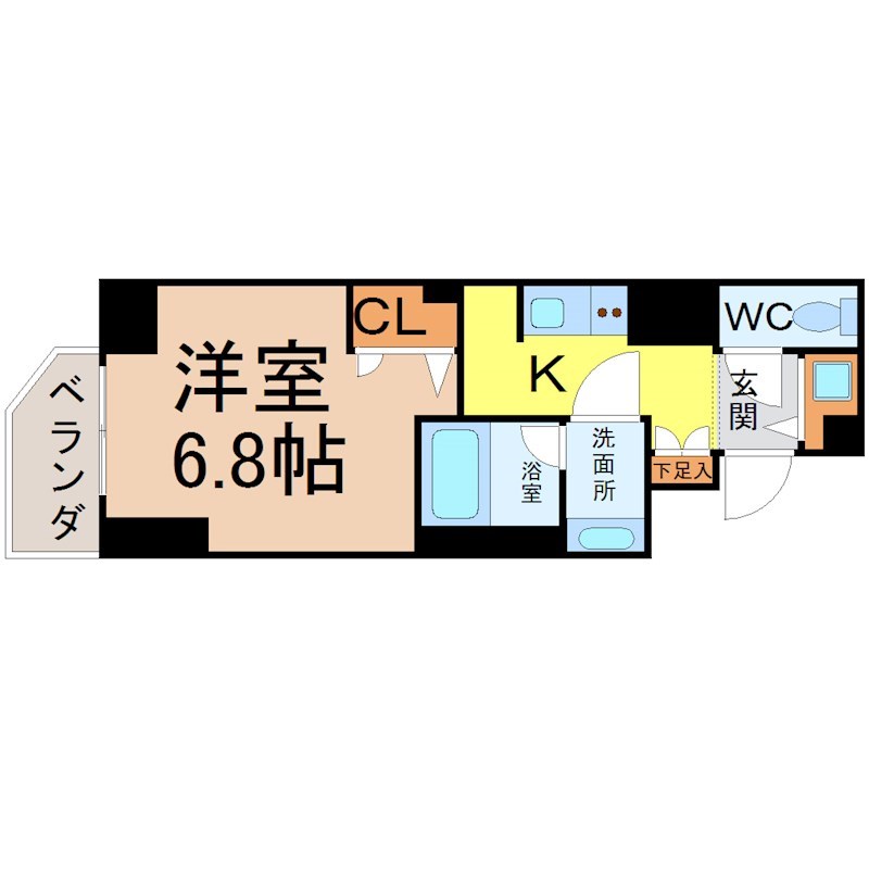 エイペックス名古屋栄Ｐｒｅｍｉｅｒ　Ｌｉｆｅ 間取り