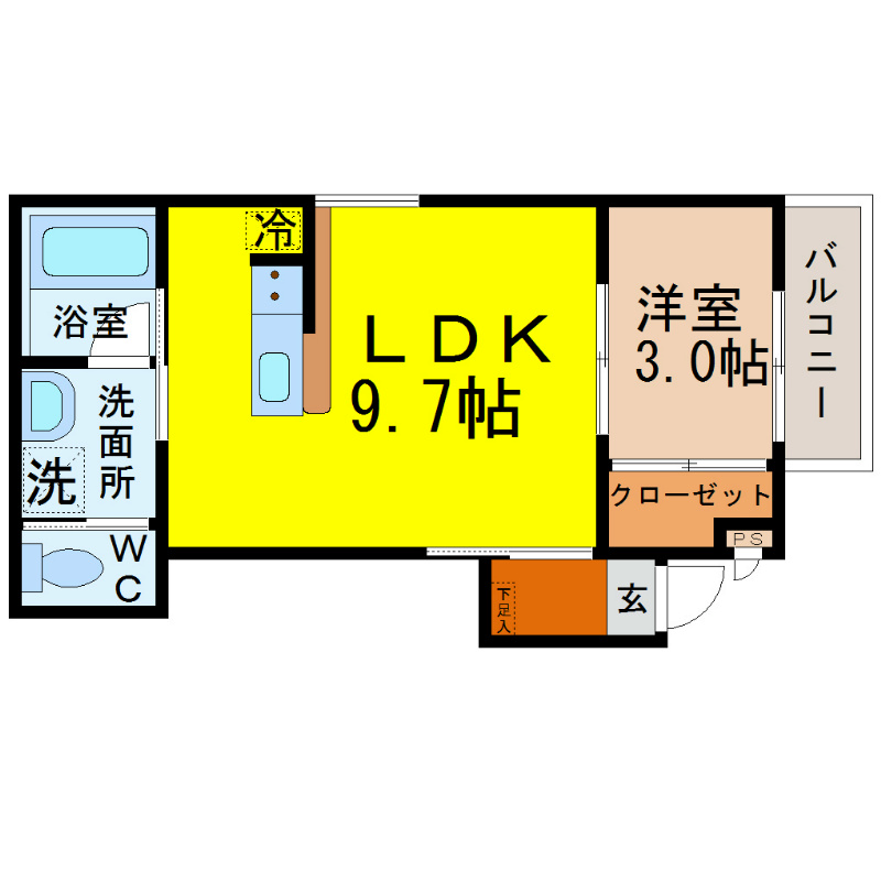 アルバーノ中村ｖｅｒｍｉｌｉｏｎ 間取り