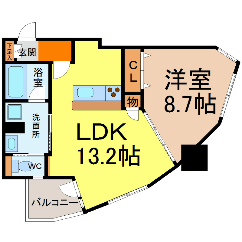 ドゥーエ上前津 間取り