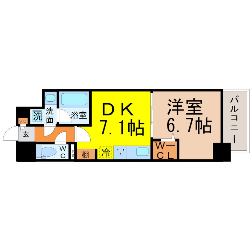 モンテーニュ名駅 間取り