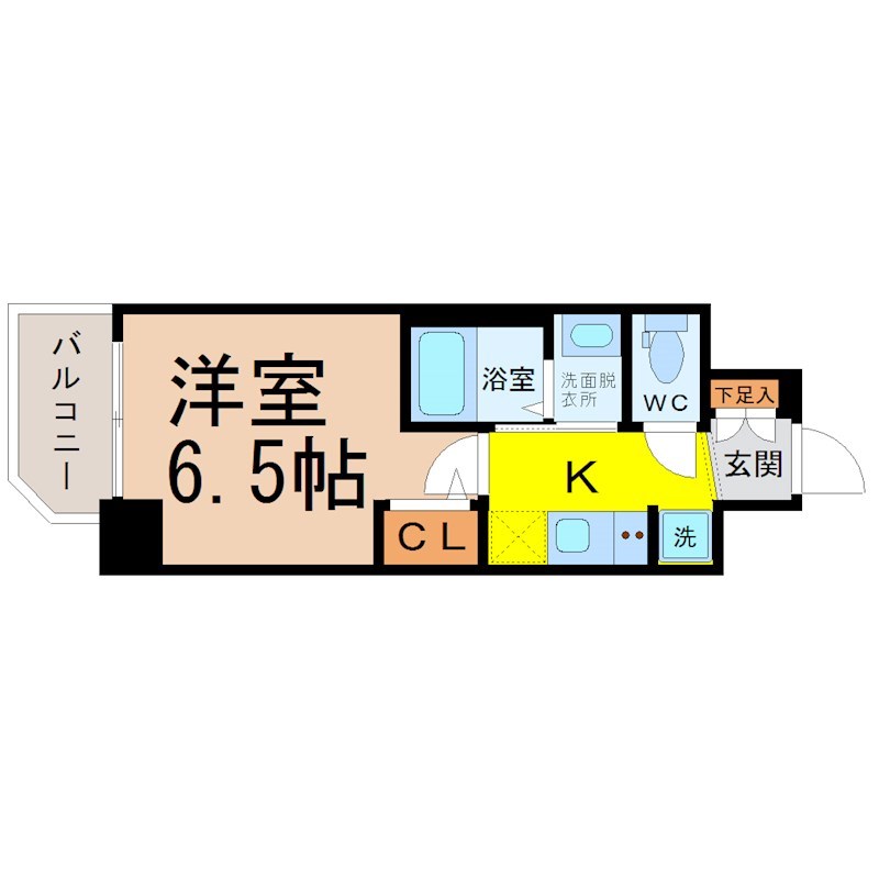 エステムコート名古屋新栄IIIグローリィ 間取り