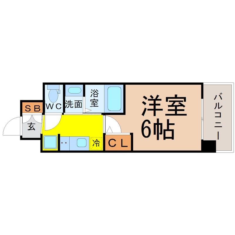 エステムコート名古屋金山ミッドクロス 間取り