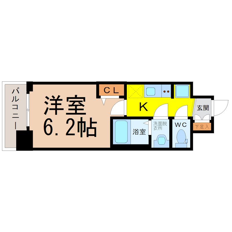メイクス矢場町II 間取り
