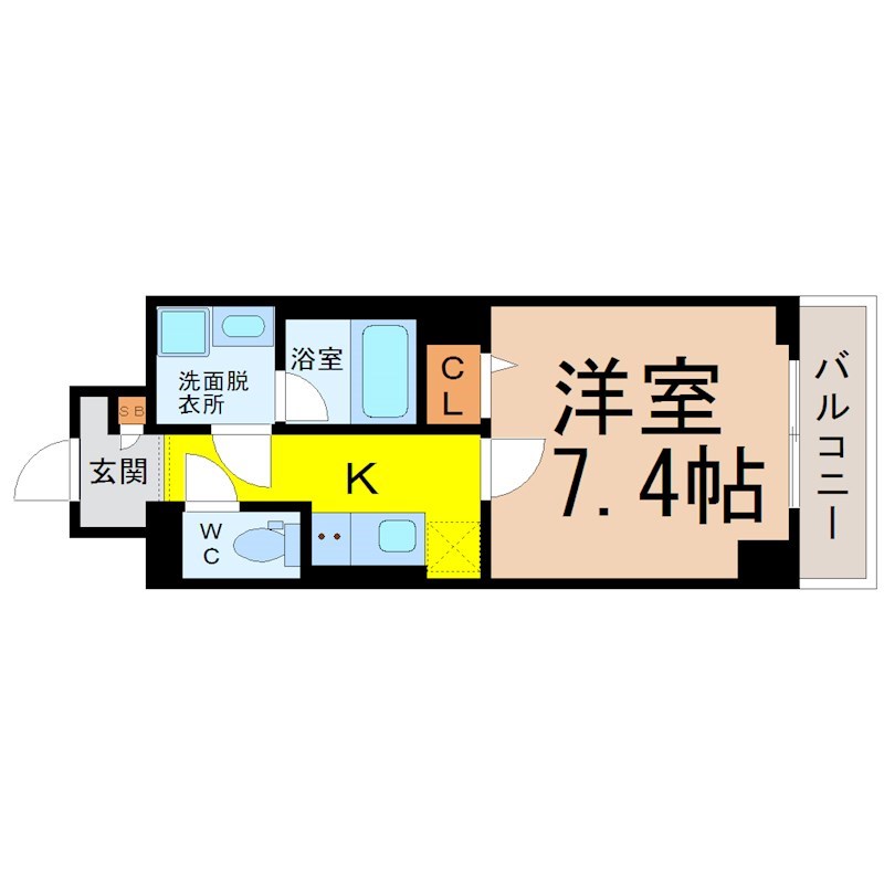 シャルマンソワレ名駅 間取り