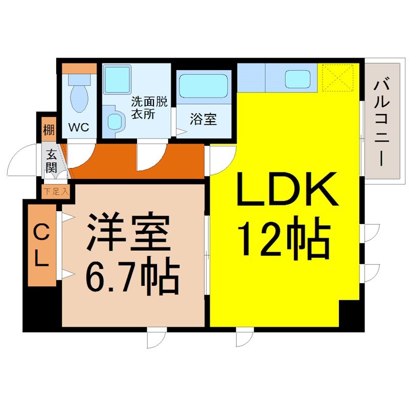 ＣＬＡＩＲ　ＨＥＩＷＡ（クレールヘイワ） 間取り