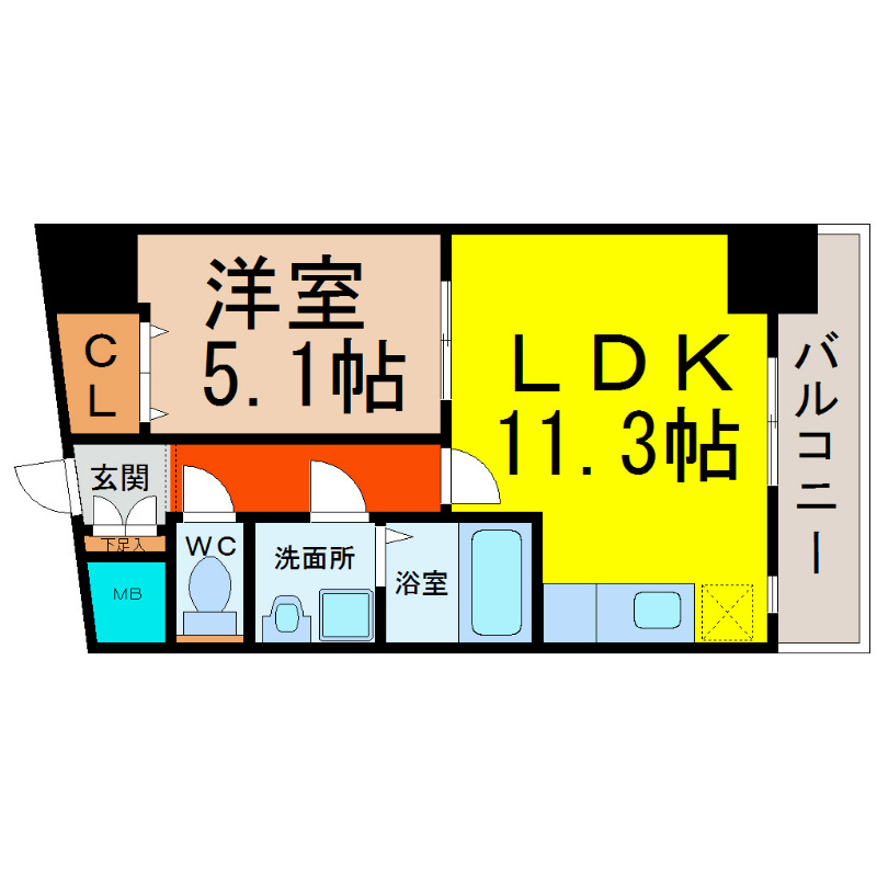ＣＬＡＩＲ　ＨＥＩＷＡ（クレールヘイワ） 間取り