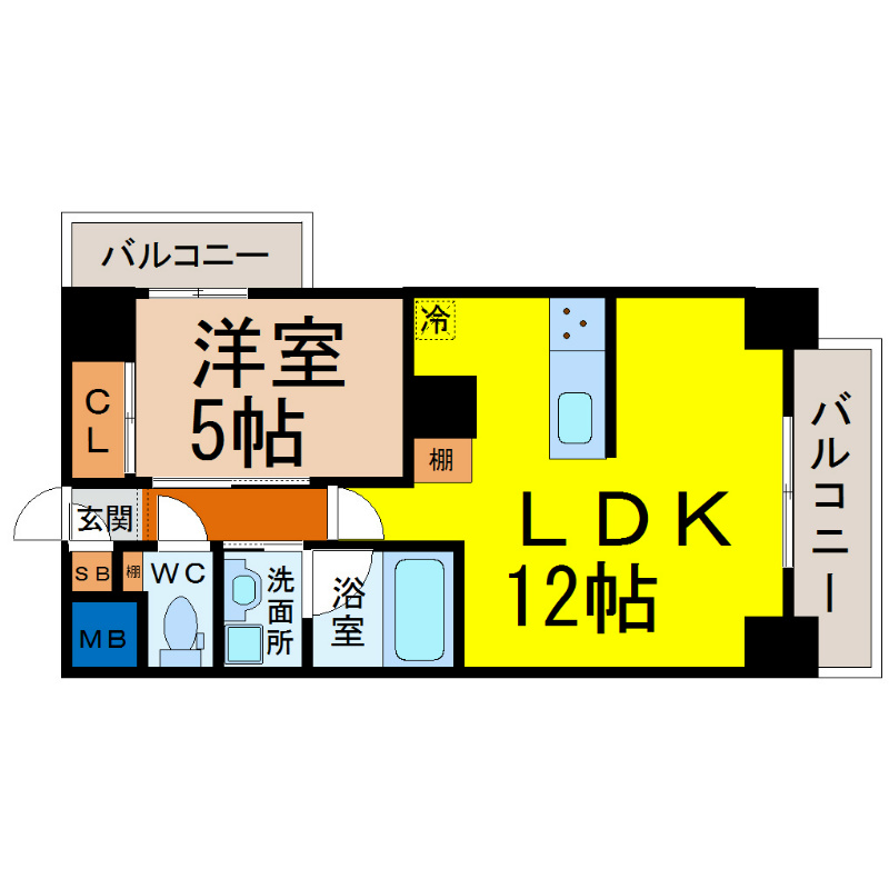 ＲＡＦＦＬＥ ＯＺＯＮＥ（ラッフル大曽根） 間取り