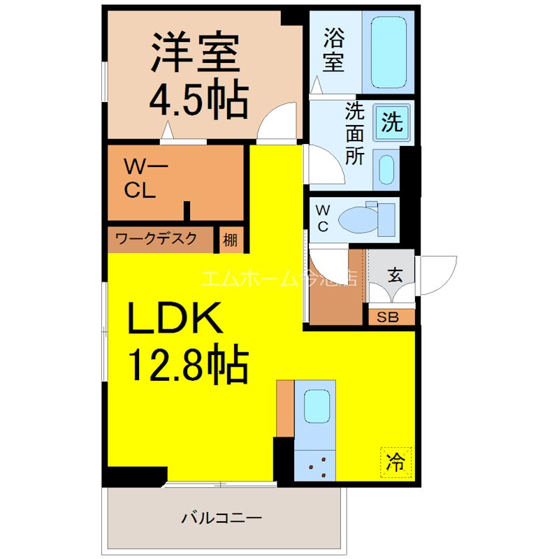サンベルテ竹越 間取り