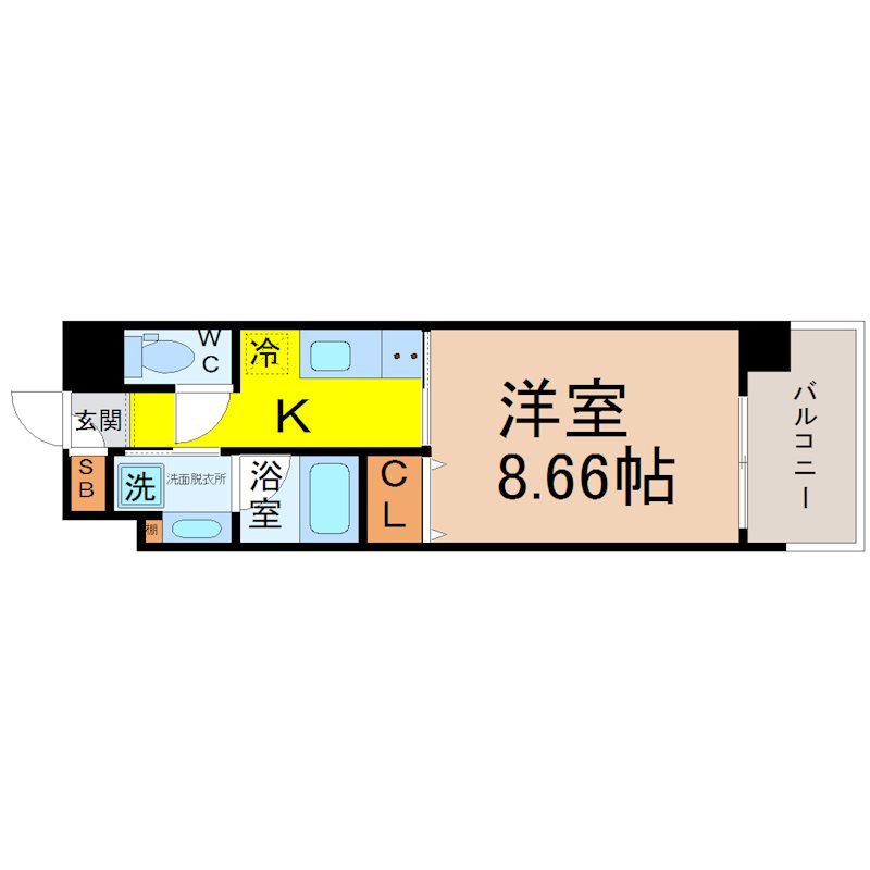 オープンブルーム八田StationFront 間取り