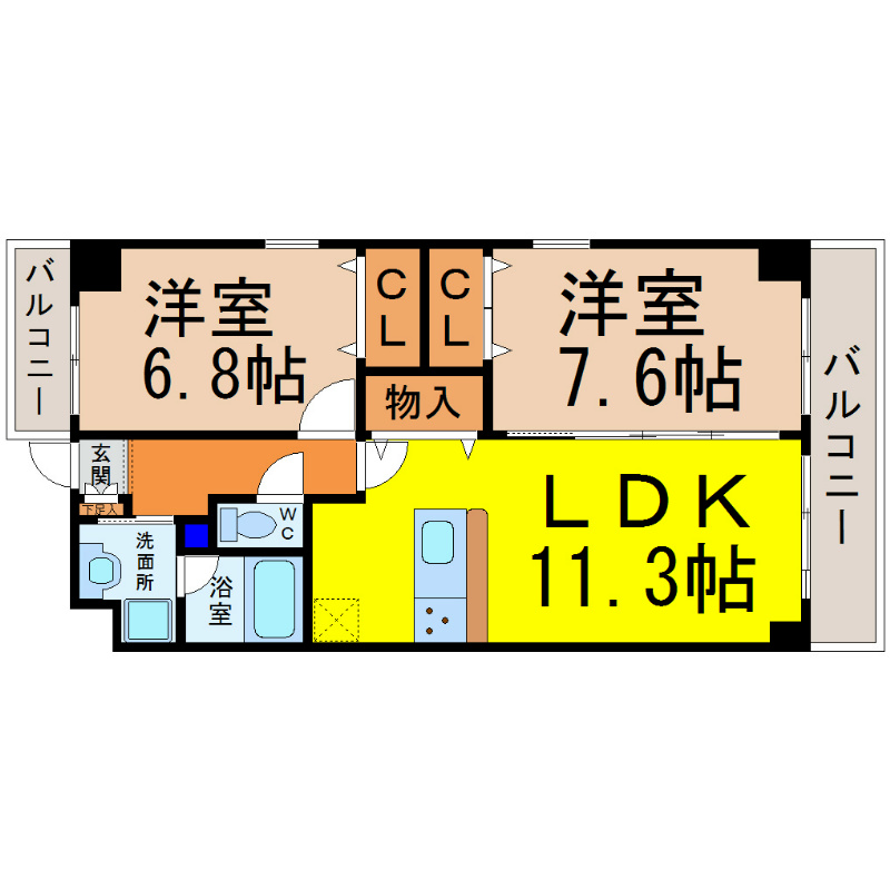 ラトゥール代官町 間取り