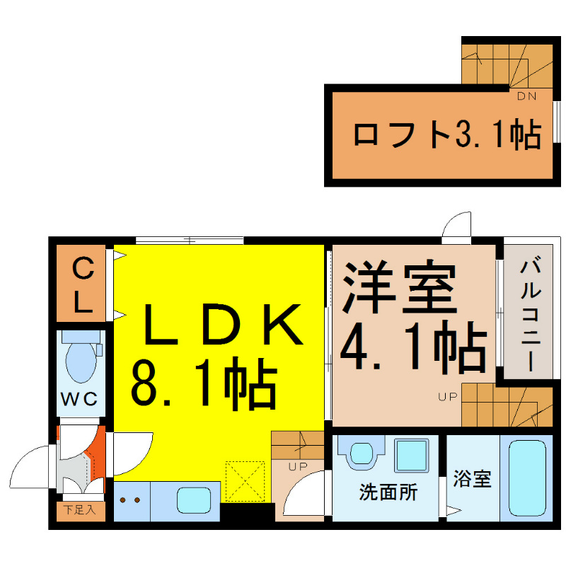 愛知県名古屋市中村区則武２丁目 間取り