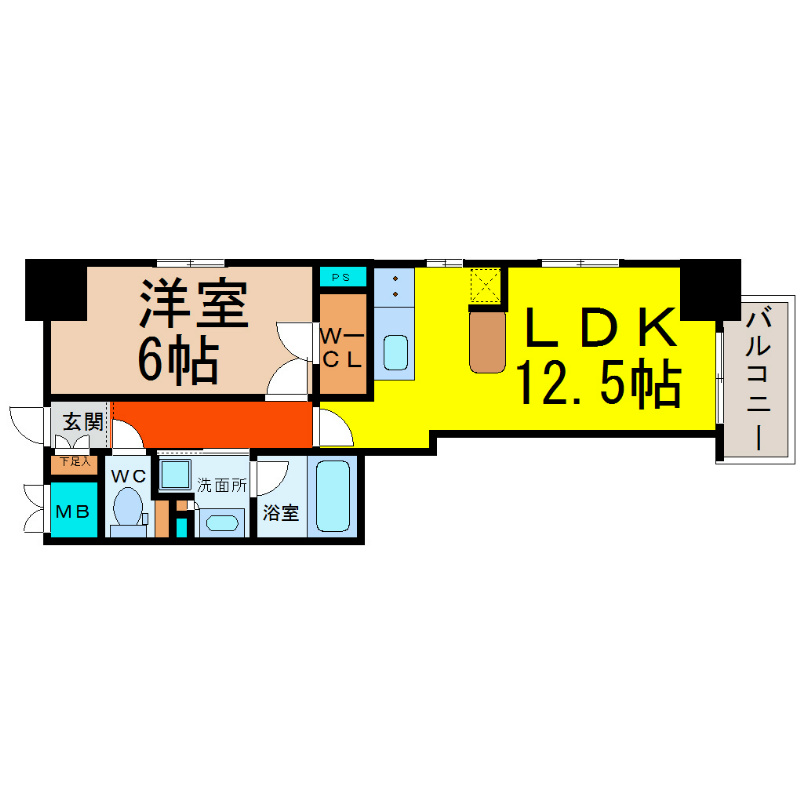 エステムプラザ名古屋Ｄ.Ｃ.2027  間取り
