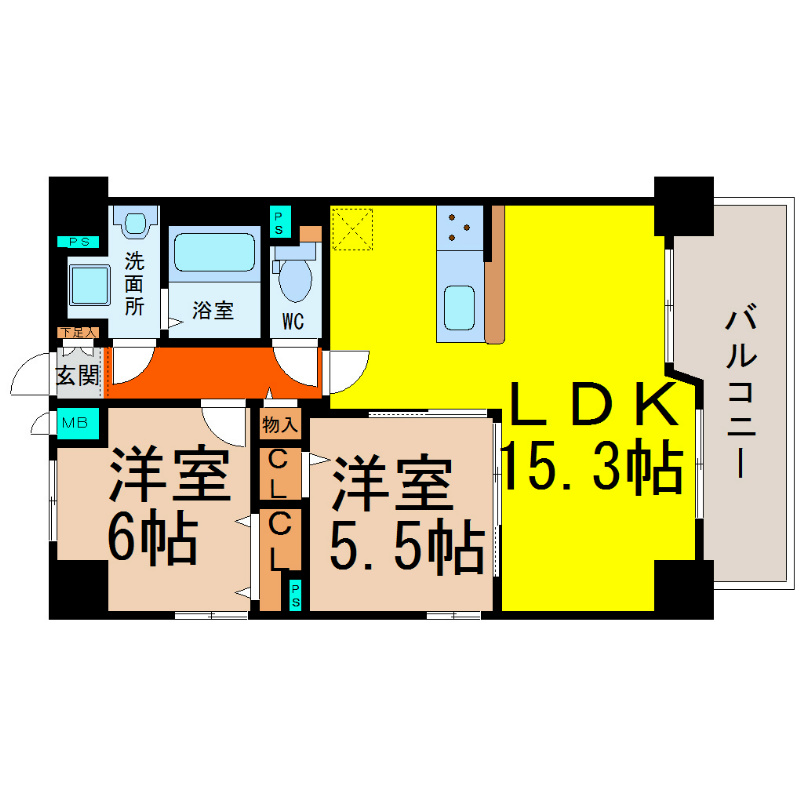 ＣａｓａＤｉＭａｒｅ（カーサジマーレ） 間取り