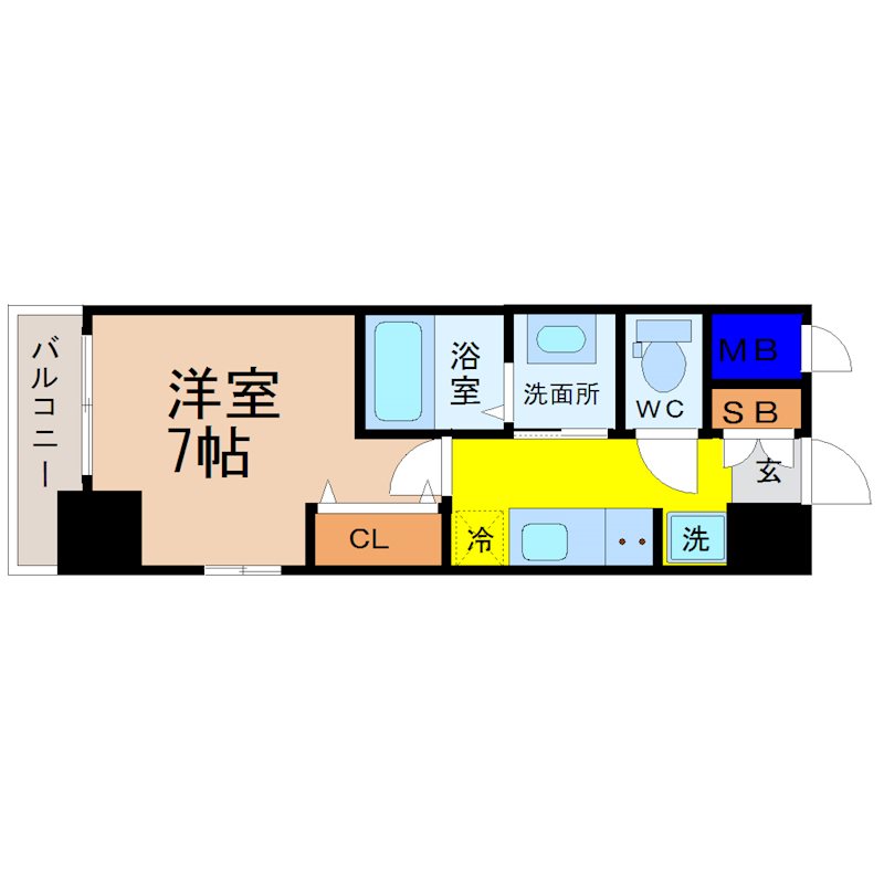 エステムコート名古屋新栄アクシス 間取り