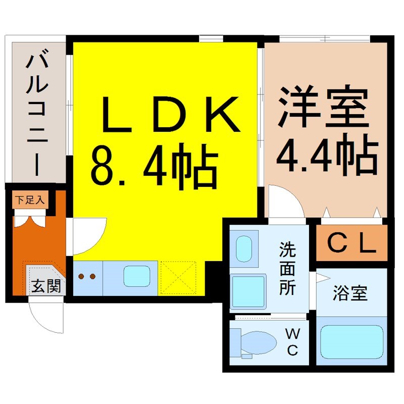 ｃｏｍｏｄｏ東海通（コモド東海通） 間取り