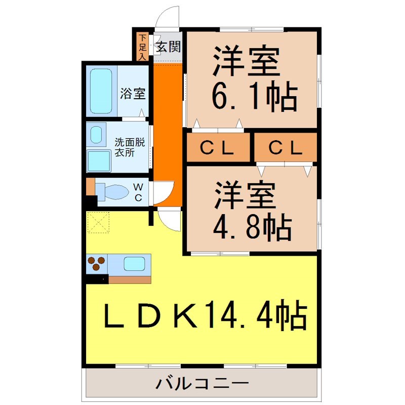 ＧＲＡＮＤＵＫＥ松原（グランデューク松原） 間取り