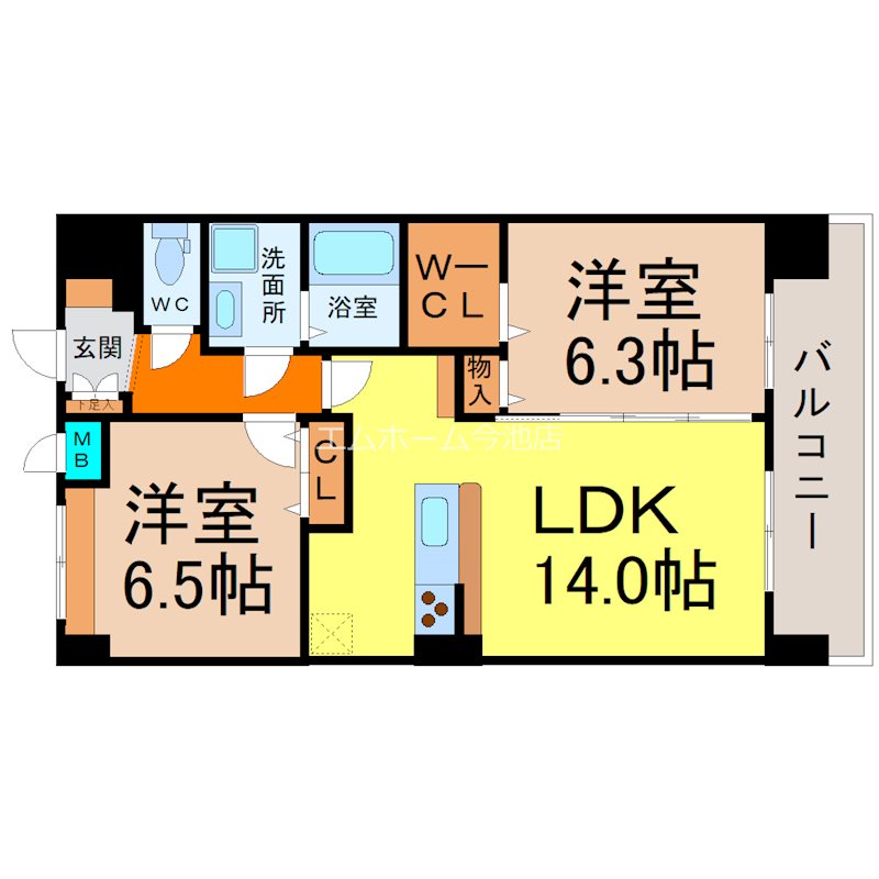 プラジュ千種 間取り