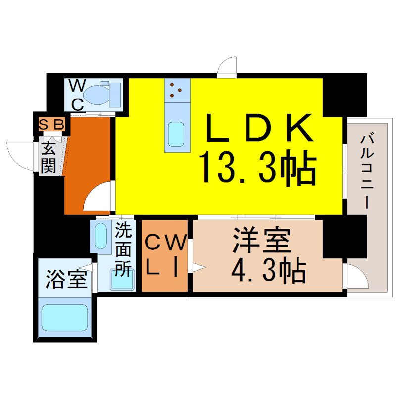 ブルームライフ八田駅前 間取り