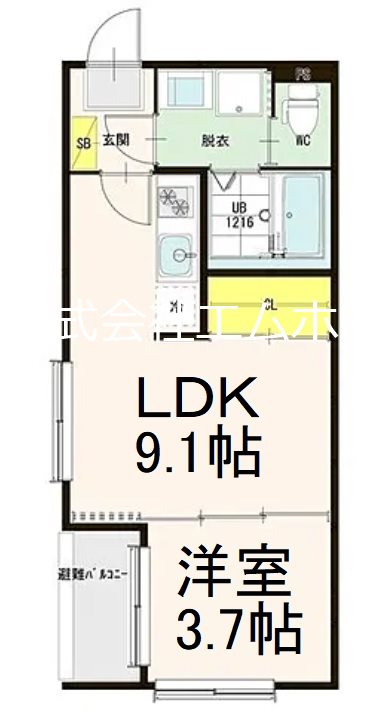 T.M.Apartment 間取り