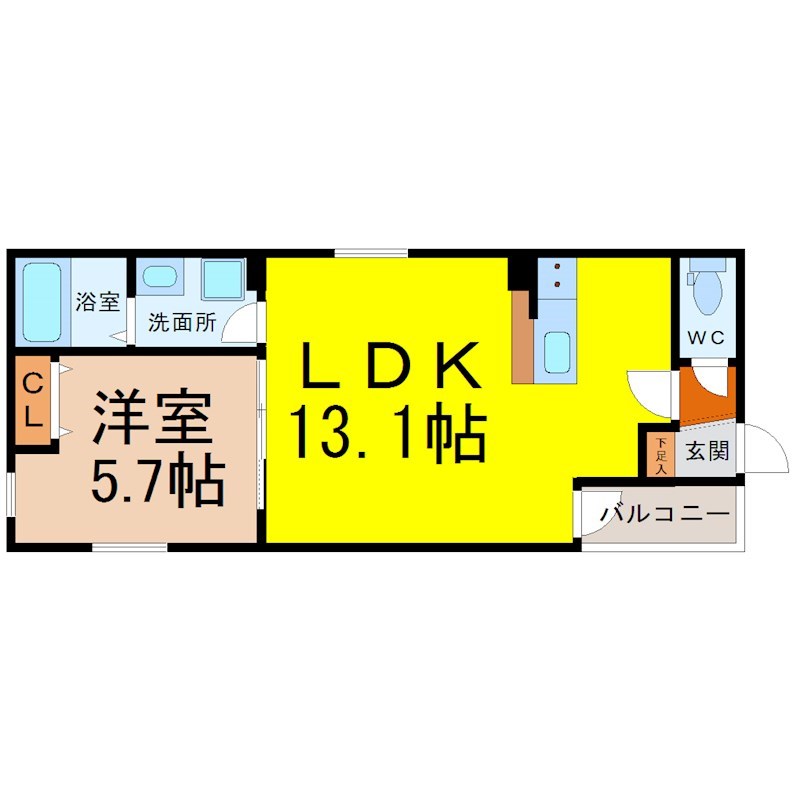 ＤＥＶＥＬＤ橘 間取り