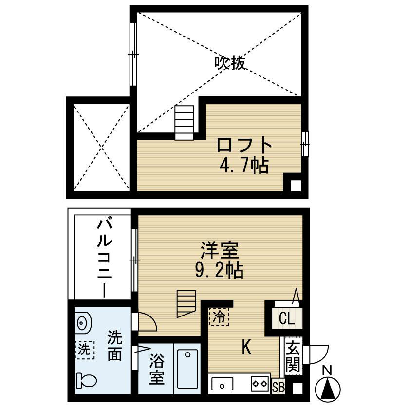 イーストクレッセント 間取り
