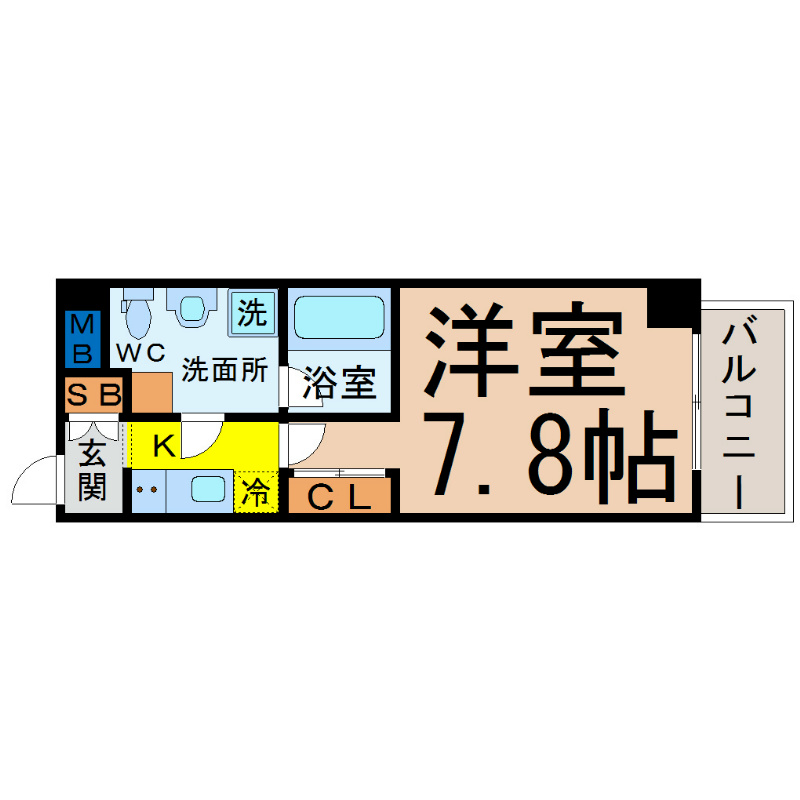 アンビックス・プリア茶屋ヶ坂 間取り