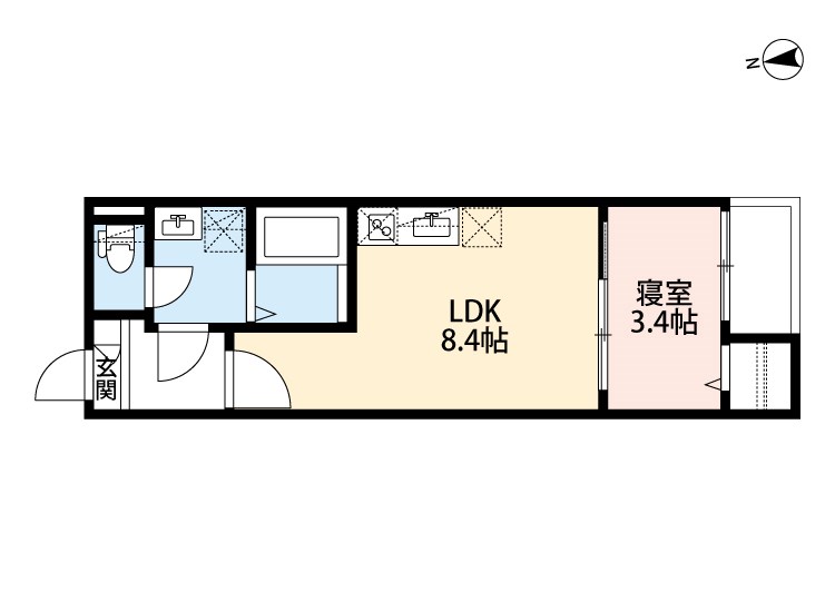 ＣＲＡＳＴＩＮＥ切戸町2丁目 間取り