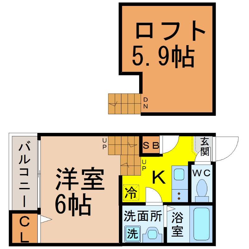 ｃｏｌｏｒｓ（カラーズ） 間取り