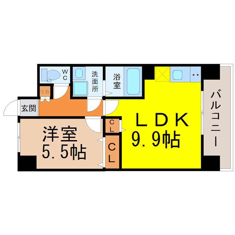 Ｌａ　Ｄｏｕｃｅｕｒ山王 間取り