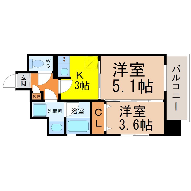 カレント茶屋が坂 間取り