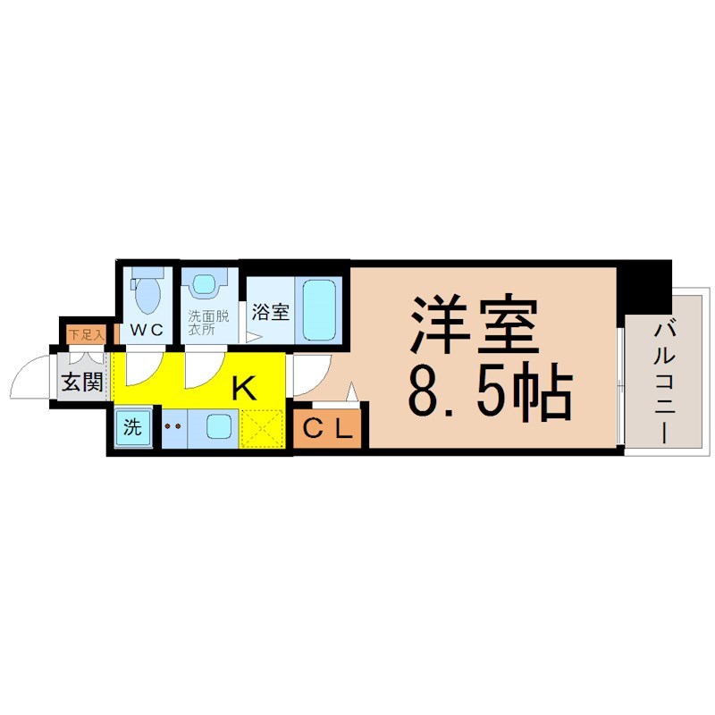 プレサンス大須観音駅前 間取り