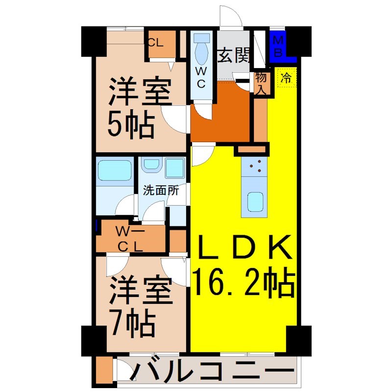 ＴＲＩ－ＳＴＡＧＥ（トライステージ） 間取り