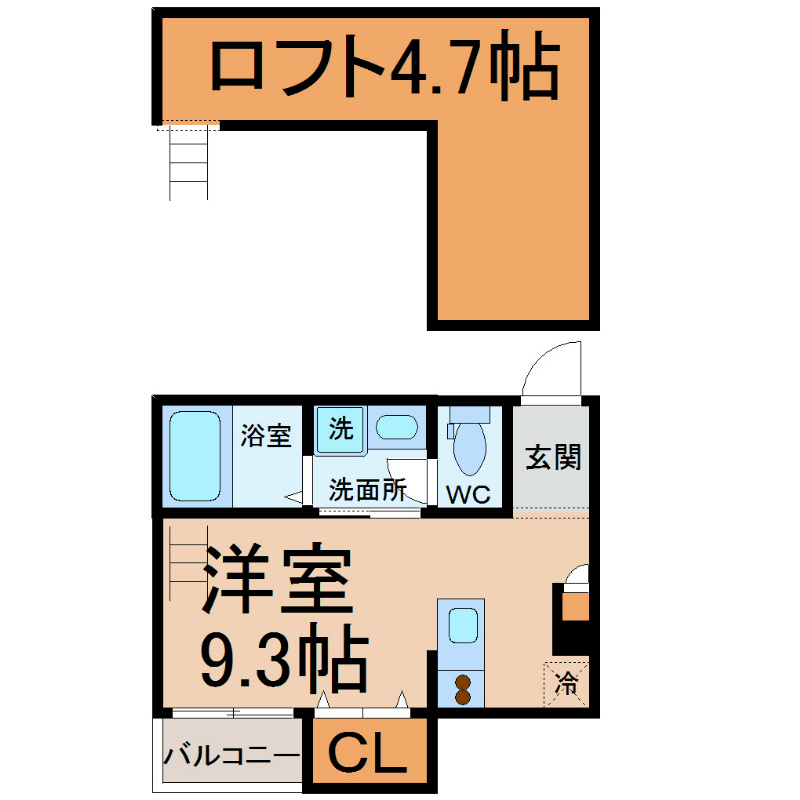 ｃｏｃｏｓｔｉｌｅ（ココスティーレ） 間取り