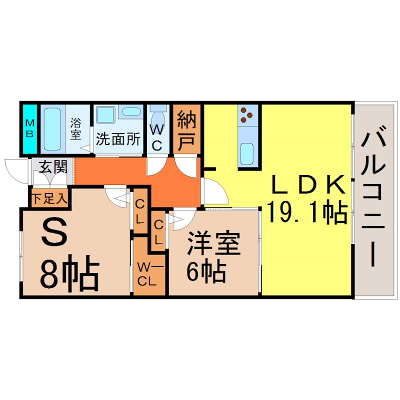 グラン・アベニュー名駅南 間取り