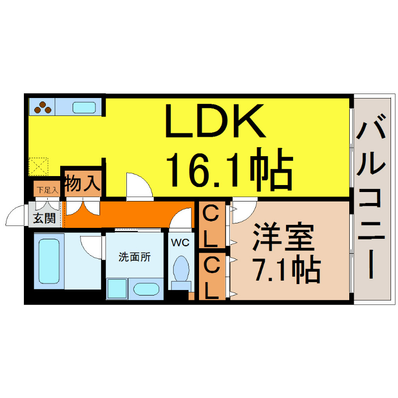 グラン・アベニュー名駅南 間取り