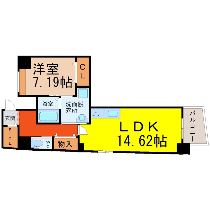 Ｎａｐａｒｔｍｅｎｔ（Ｎアパートメント） 間取り