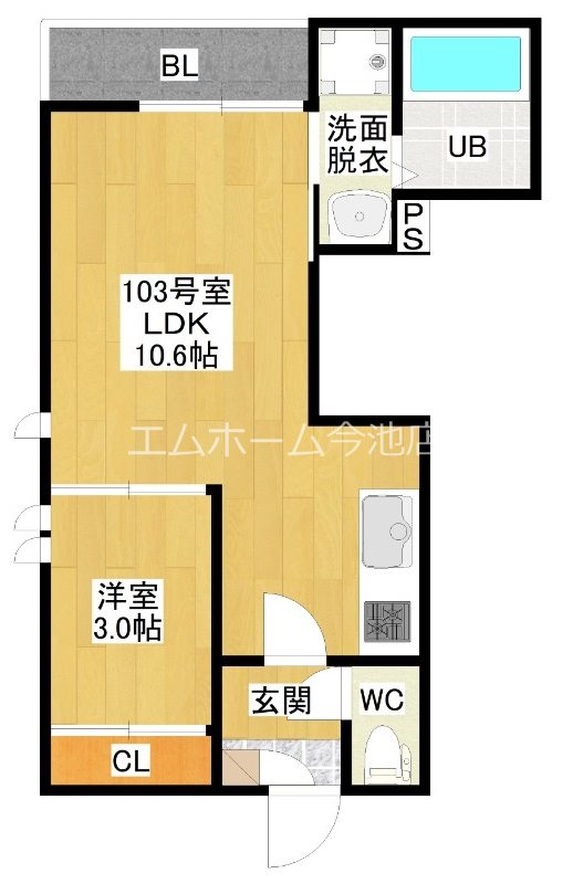 ＧＲＡＮＤＴＩＣ緑（グランティック緑） 間取り