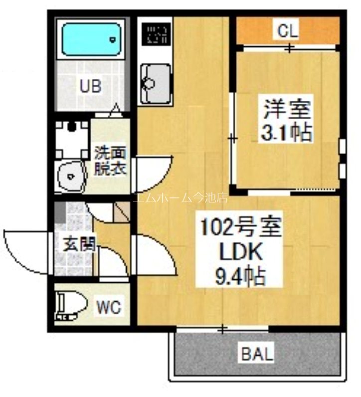 ＧＲＡＮＤＴＩＣ平安通 間取り