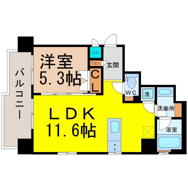 ＳＫ　ＢＵＩＬＤＩＮＧ－５０１ 間取り