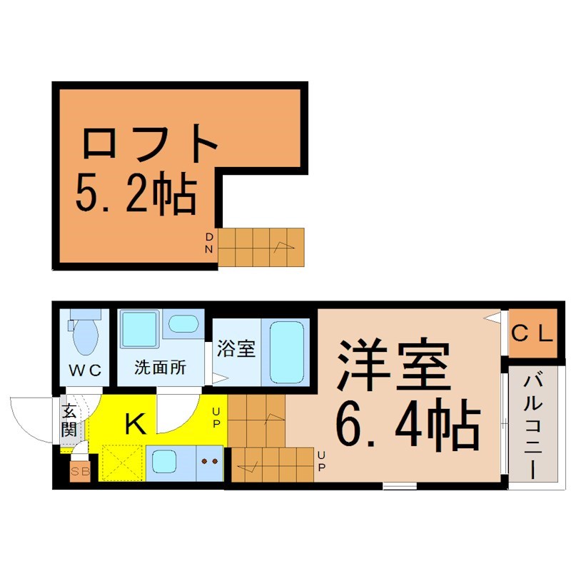 ハーモニーテラス靖国町Ｖ 間取り