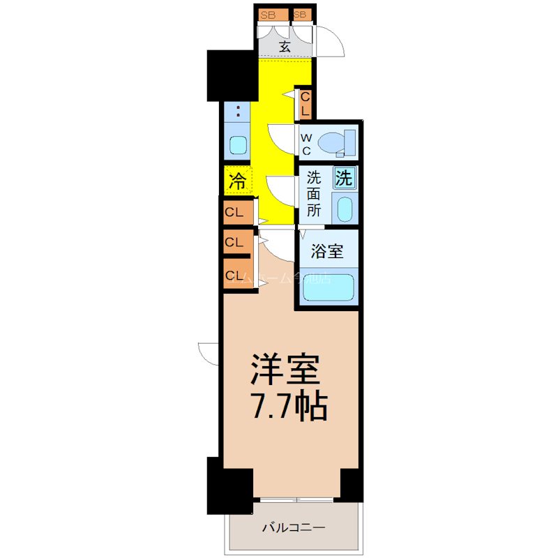 S-RESIDENCE葵Ⅱ 間取り
