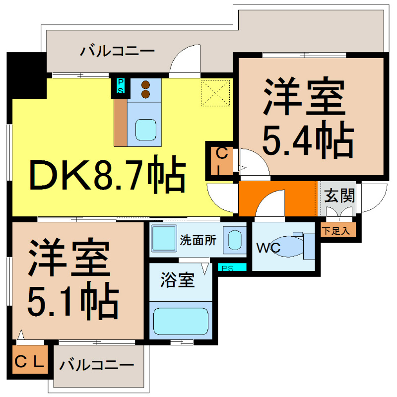 エステムプラザ名古屋駅前プライムタワー 間取り