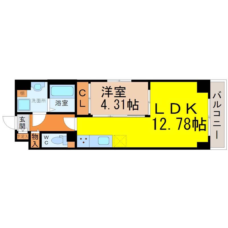 Ｓ－ＦＯＲＴ熱田花町 間取り