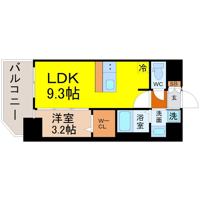 プレサンスNAGOYA覚王山（カクオウザン） 間取り
