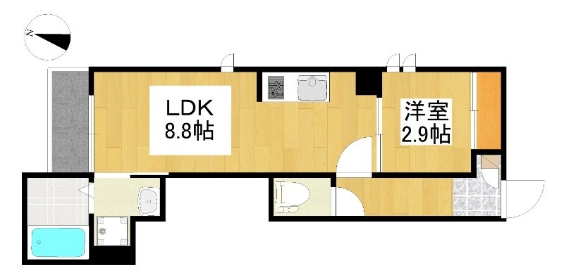 ＧＲＡＮＤＴＩＣ　ＬＵＫＥ瓢箪山 間取り